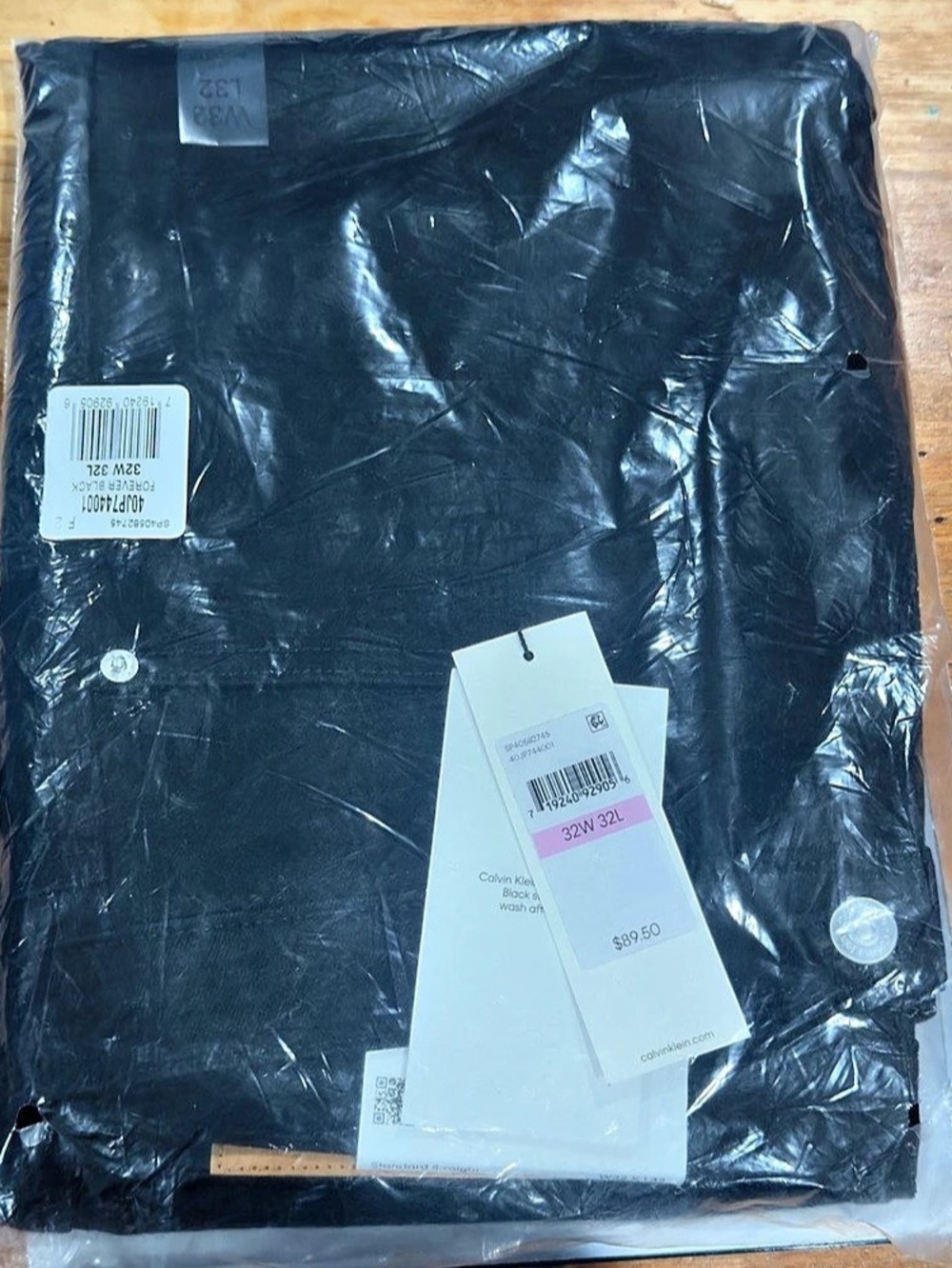 Men’s Calvin Klein Black Jeans